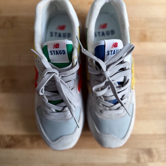 NEW BALANCE STAUD X 574 'RAIN CLOUD TEAM RED' - Picture 3 of 4